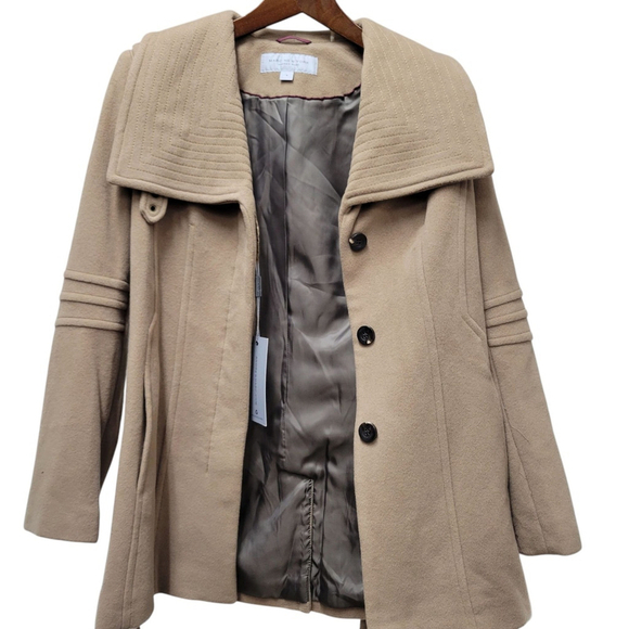 Andrew Marc New York Captive Wool Jacket Coat Camel Size 4 NWT $380 - Picture 9 of 16